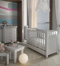 Дитяче ліжко Micuna Big Amelia Aran Luxe Sand (140x70) МДФ / бук